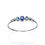 Thumbnail: Blue Topaz, Blue Quartz, and Freshwater Pearl Latching Cuff