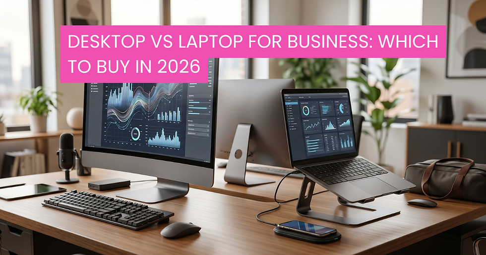 Desktop vs Laptop for Business: Which to Buy in 2026