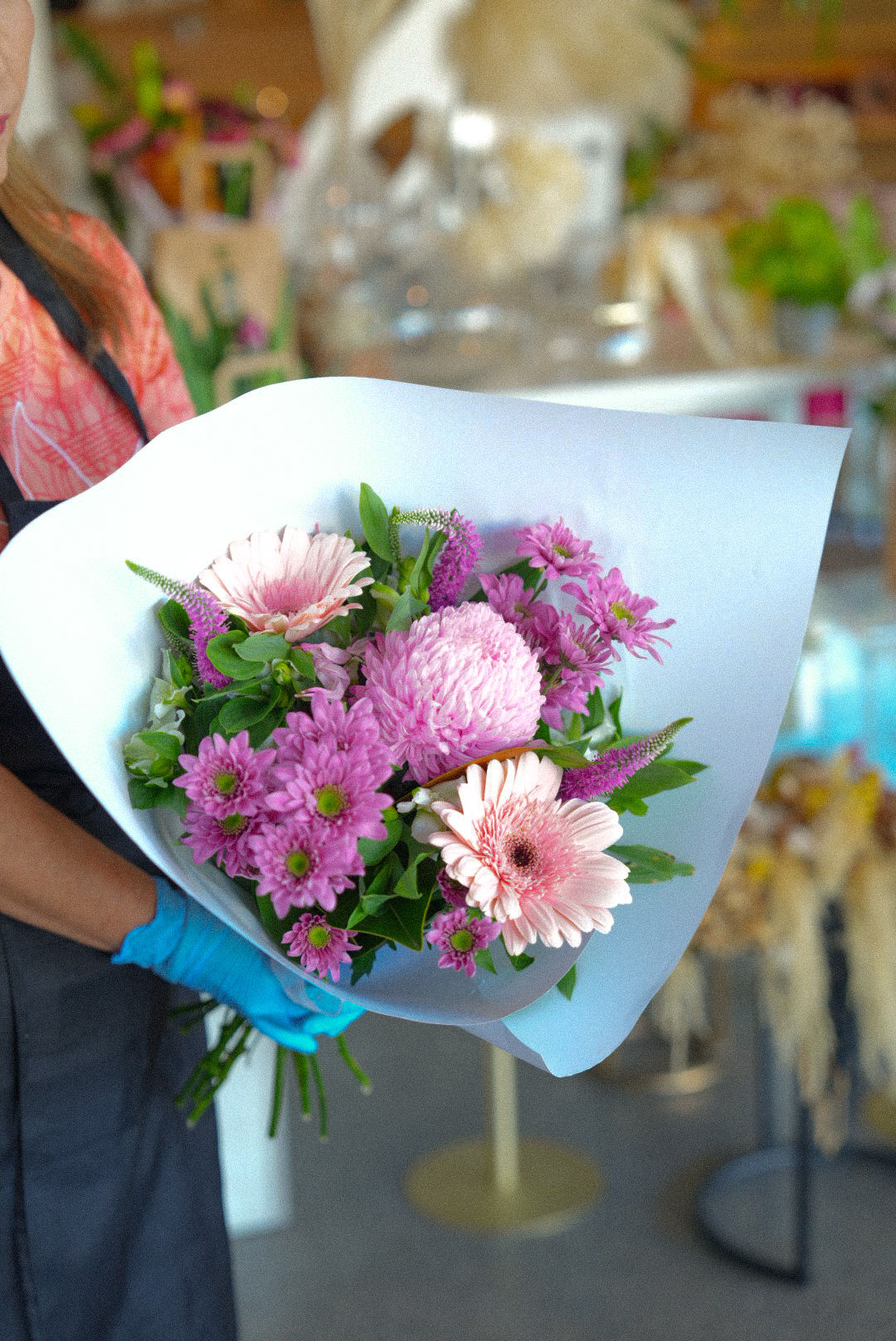pink and purple reasonable price bouquet in Auckland