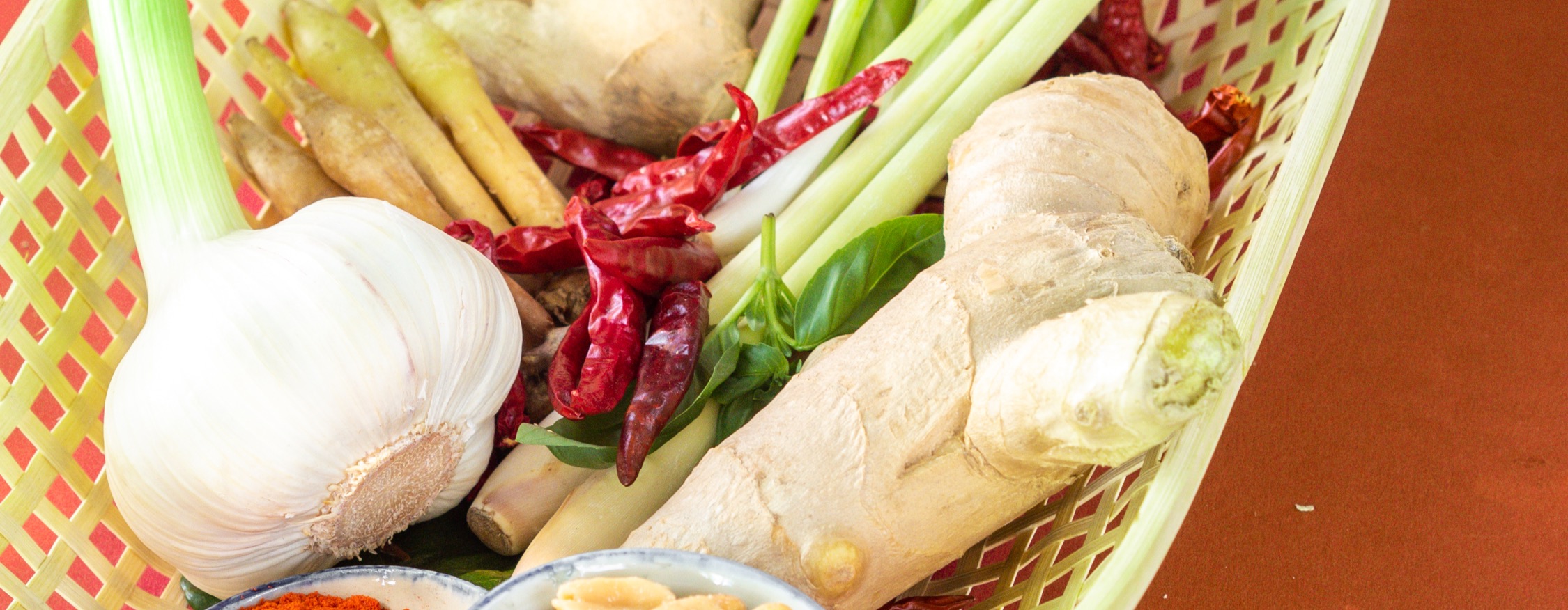 Arranged Food and Objects