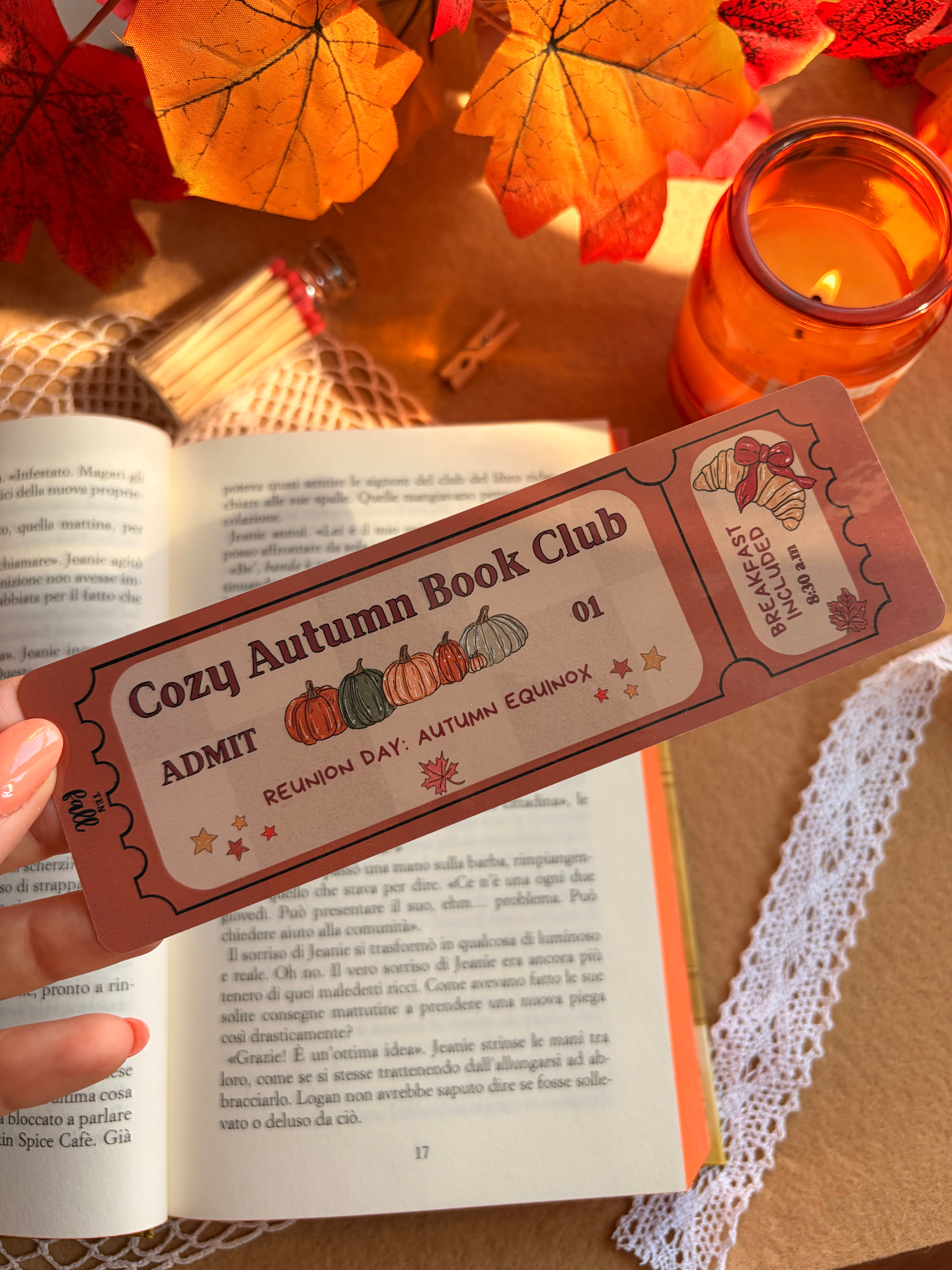 Cozy autumn book club - Segnalibro