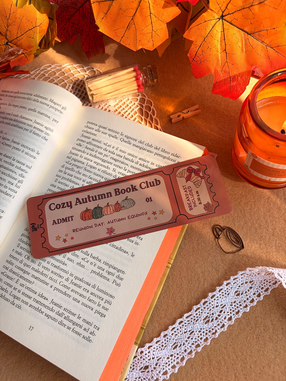 Miniatura: Cozy autumn book club - Segnalibro