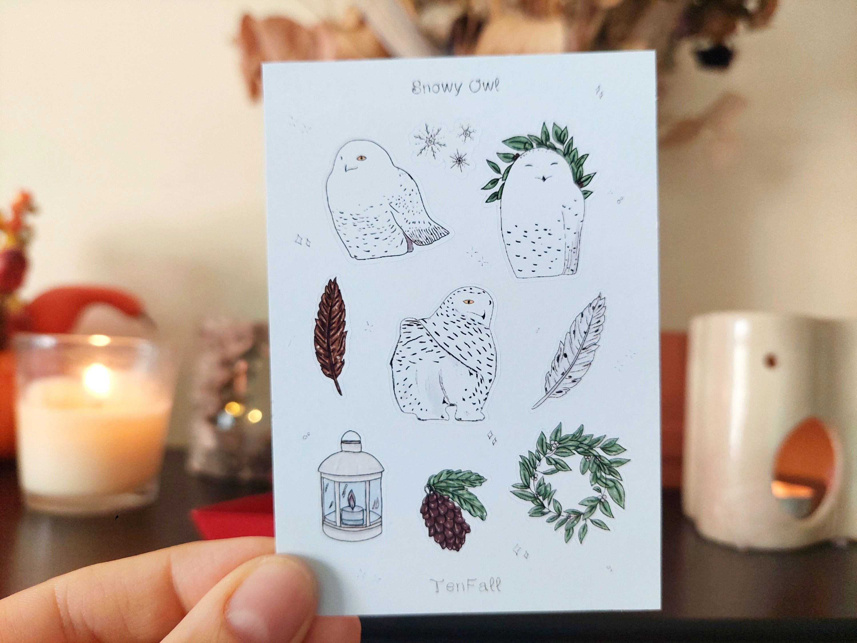 Snowy Owl - Mini Sticker Sheet