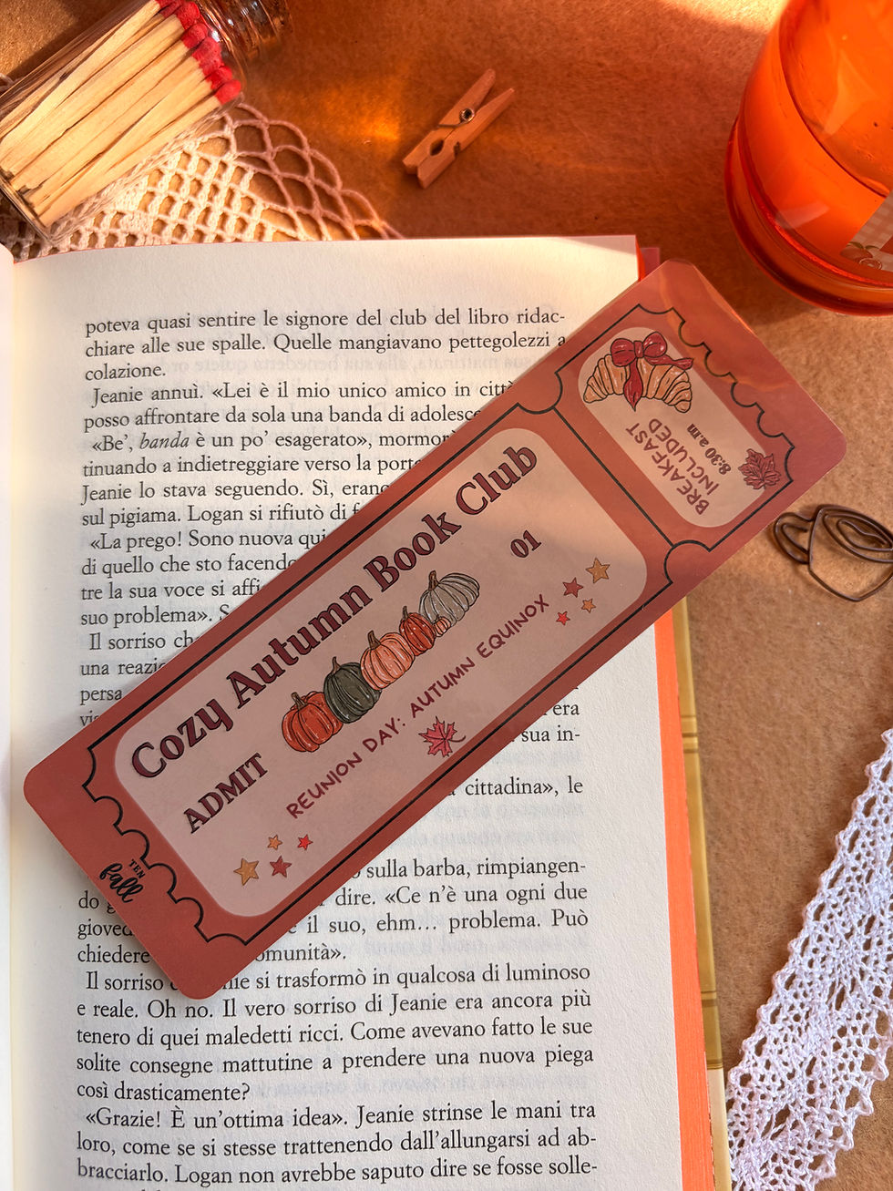 Miniatura: Cozy autumn book club - Segnalibro