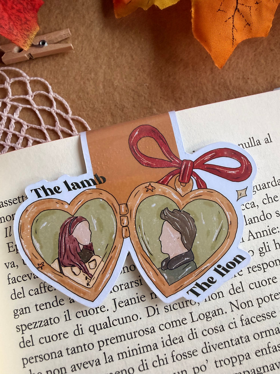 Miniatura: The lion and the lamb - Segnalibro Magnetico
