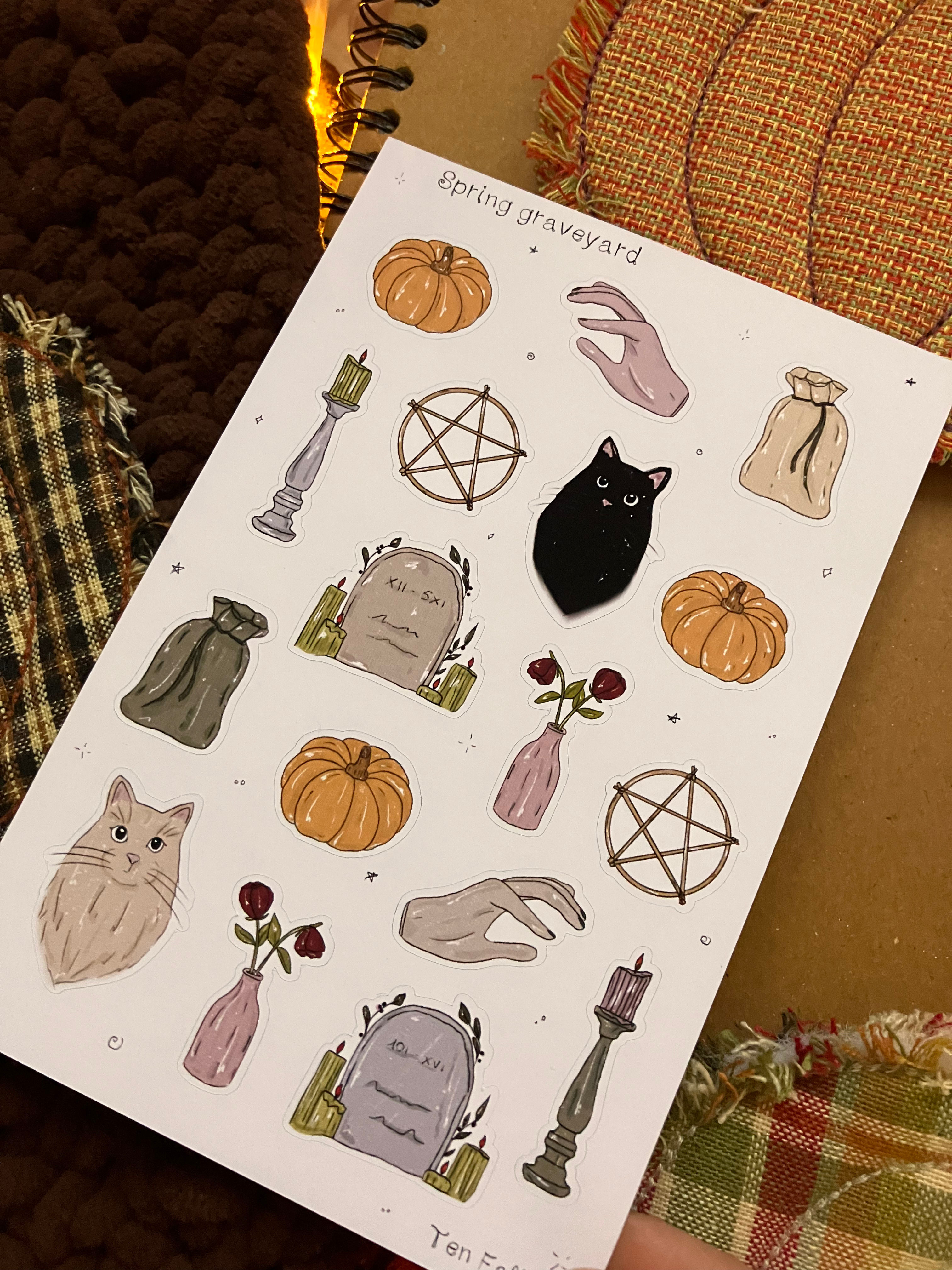 Spring Graveyard - Sticker Sheet