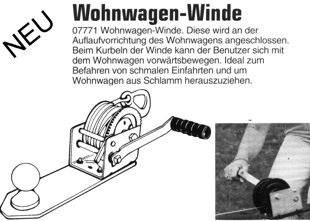 Wohnwagen zugvorrichtung