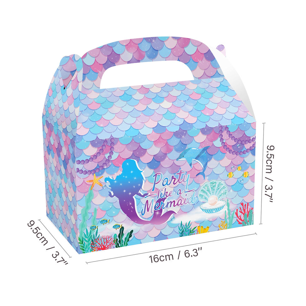 Thumbnail: Mermaid Party Boxes 12count Ast