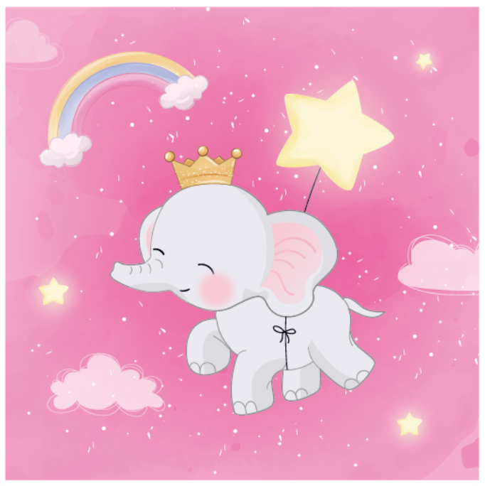 Thumbnail: It's  A Baby Girl  Elephant Party Set 8pax