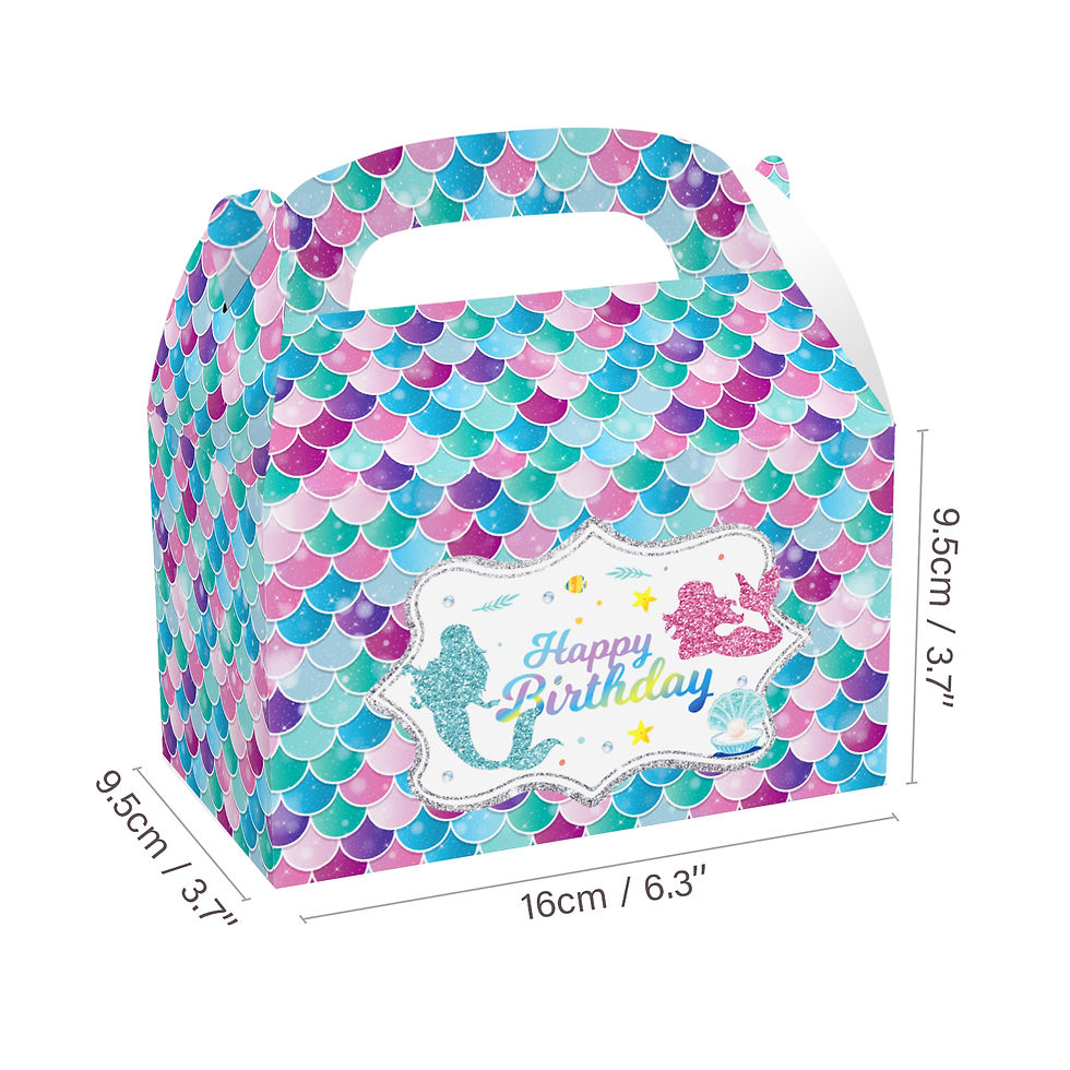 Thumbnail: Mermaid Party Boxes 12count Ast