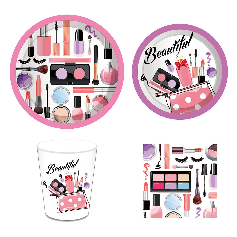Thumbnail: Make-Up Glamour Girls  Party Set 8pax