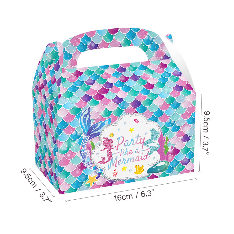 Thumbnail: Mermaid Party Boxes 12count Ast