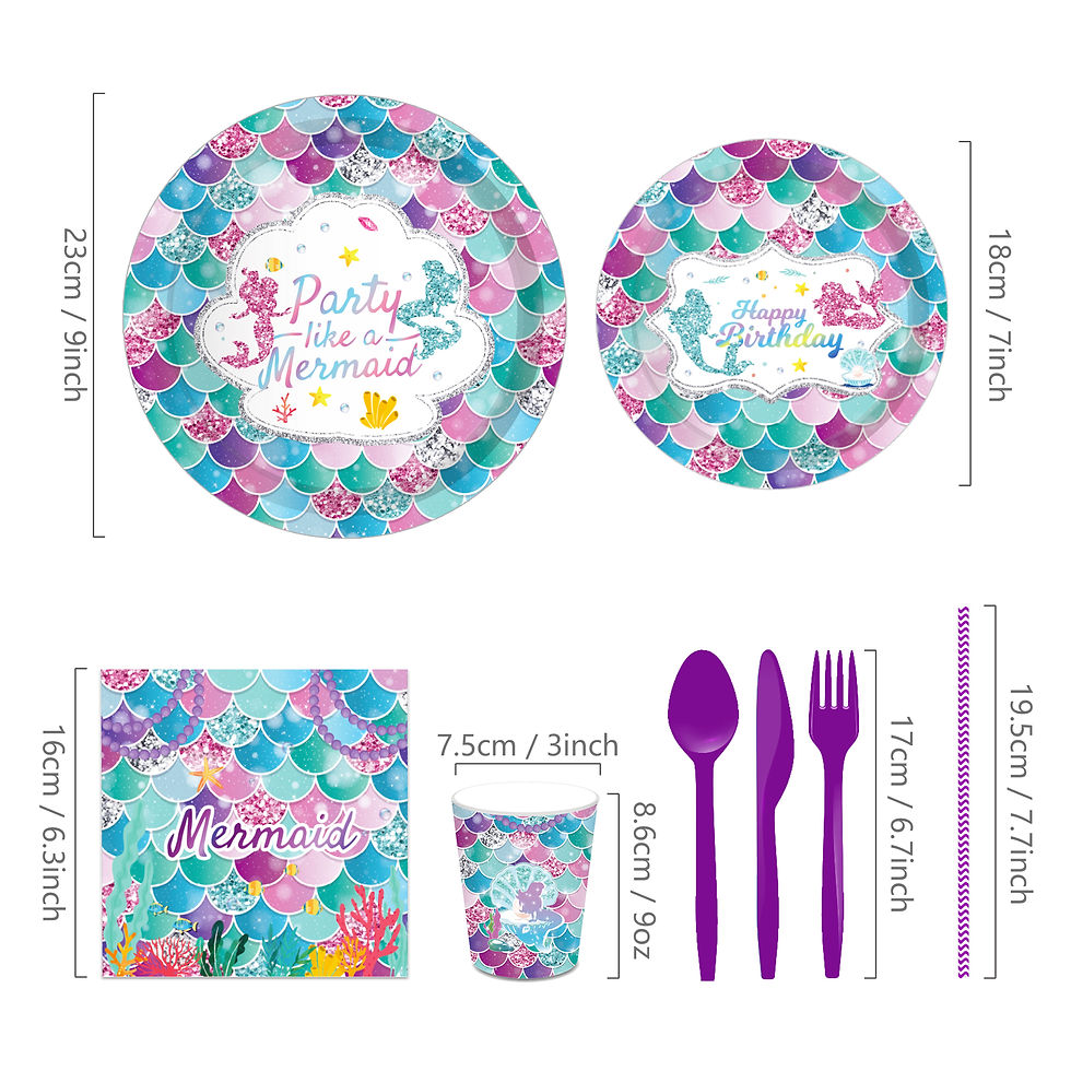 Thumbnail: Mermaid Under The Sea  Party Set 8pax