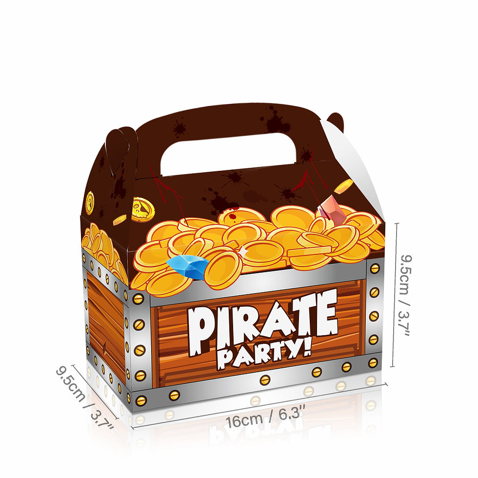 Thumbnail: Pirates Party Boxes 12count Ast