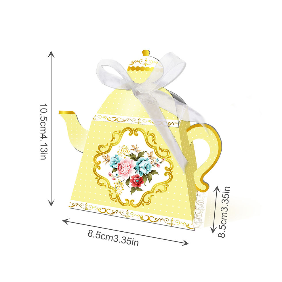 Thumbnail: Tea Pary Design 1  Party Boxes 12count Ast