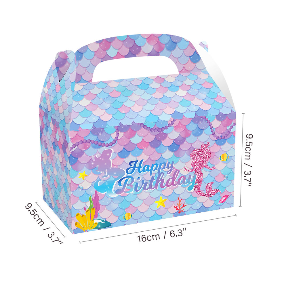 Thumbnail: Mermaid Party Boxes 12count Ast