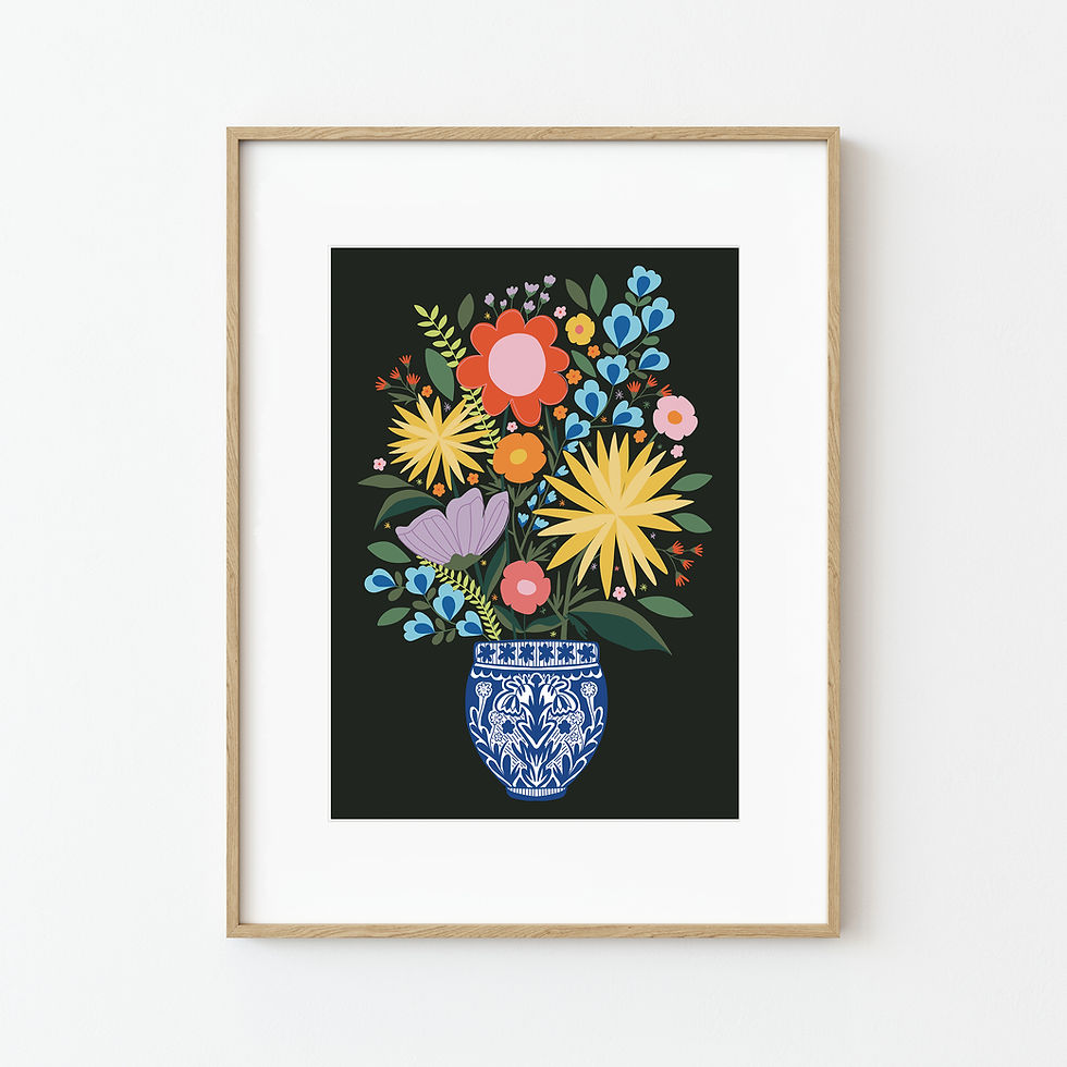 Thumbnail: Chinoiserie Flower Vase Print