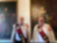 Ridder Albert Vliegen (links) en Ridder Daniel Schauwvliege (rechts)