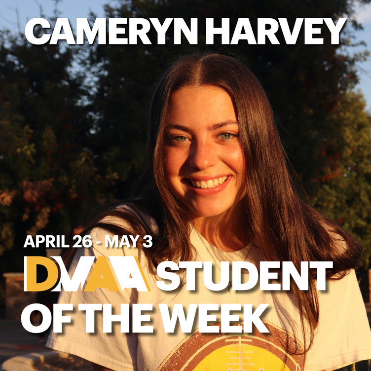 Cameryn Harvey is the DMAA Student of the Week for April 26 - May 3