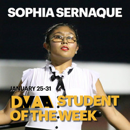 Sophia Sernaque is the DMAA Student of the Week for January 25-31