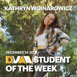 Kathryn Woinarowicz is the DMAA Student of the Week for December 14-20