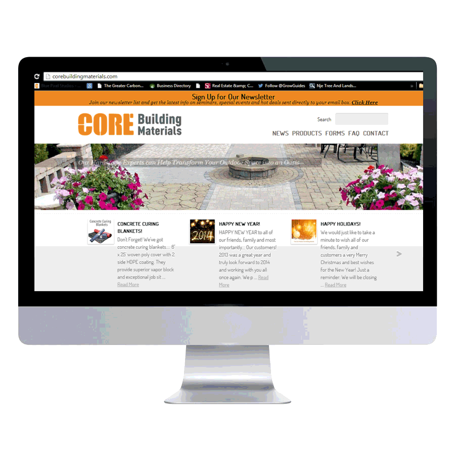 Core Building Materials Website