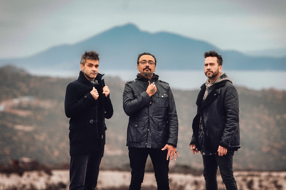 Lucybell, de izquierda a derecha: Eduardo Caces, Claudio Valenzuela y José Miguel "Cote" Foncea