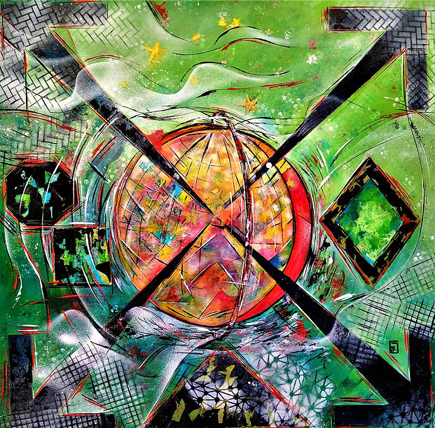 L'Univers est en soi - trois acrylique 8