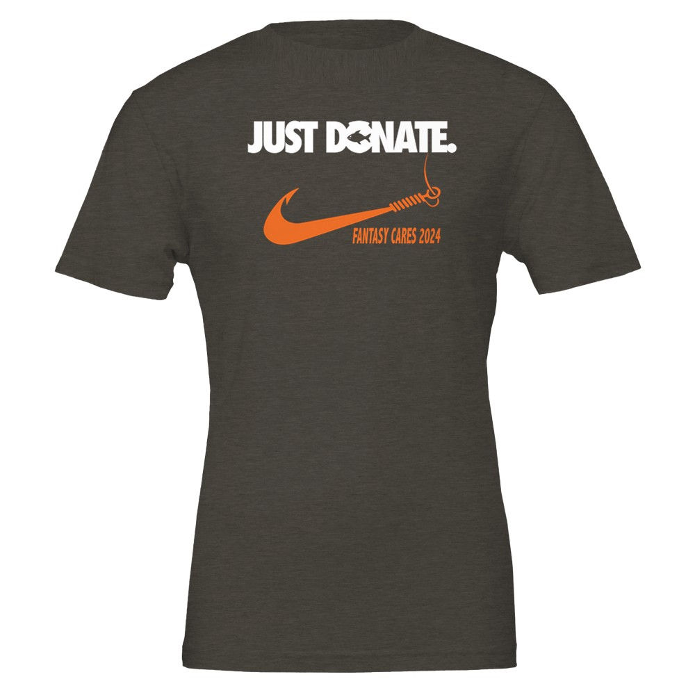 Just Donate Premium Unisex Crewneck T-shirt | Bella + Canvas 3001