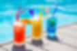 Colorful Poolside Drinks