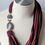 Thumbnail: Salvaged T-shirt Necklace - Vinotinto