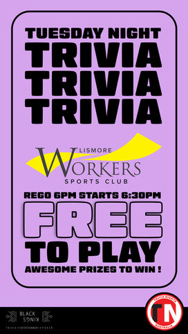 Game show style interactive trivia, family friendly fun for everyone on the big screen

Trivia Nights Australia