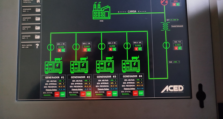 Sistema SCADA Control de Generadores