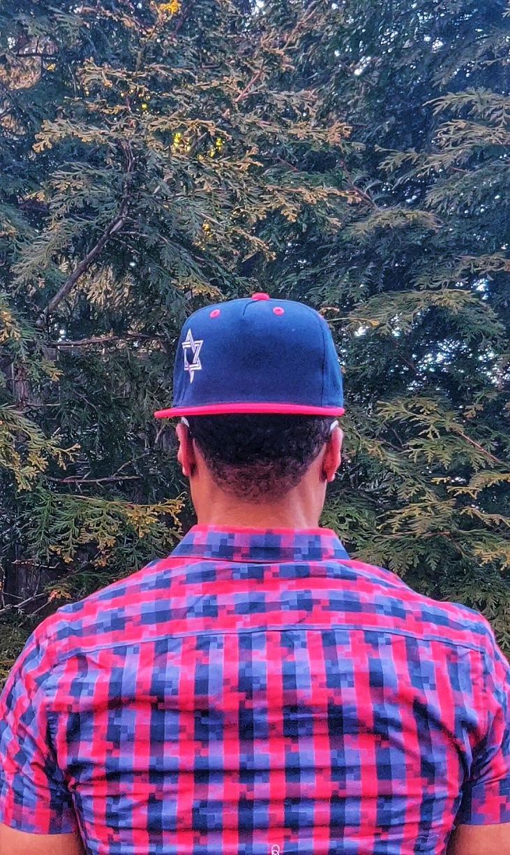 Thumbnail: Custom Star of David Decky Flat Bill Snapback