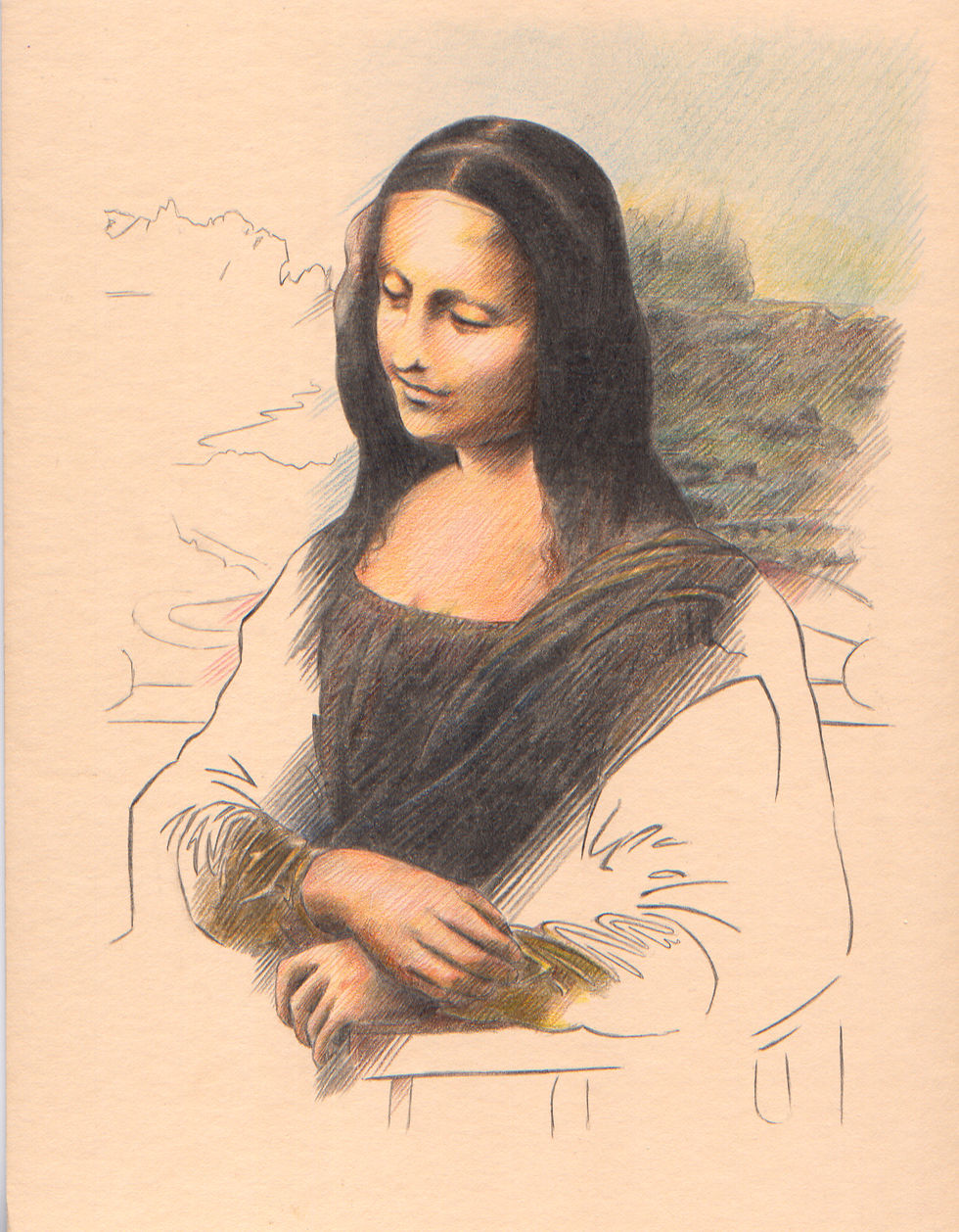 Mona Lisa Before the Pose