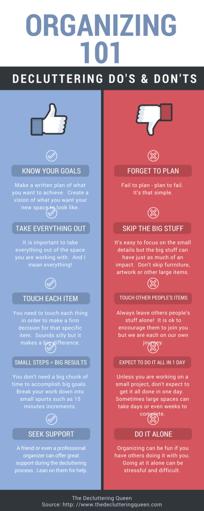 Organizing 101: The Do's & Don't of Decluttering