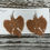Thumbnail: Dusty Rose Macrame knot earrings