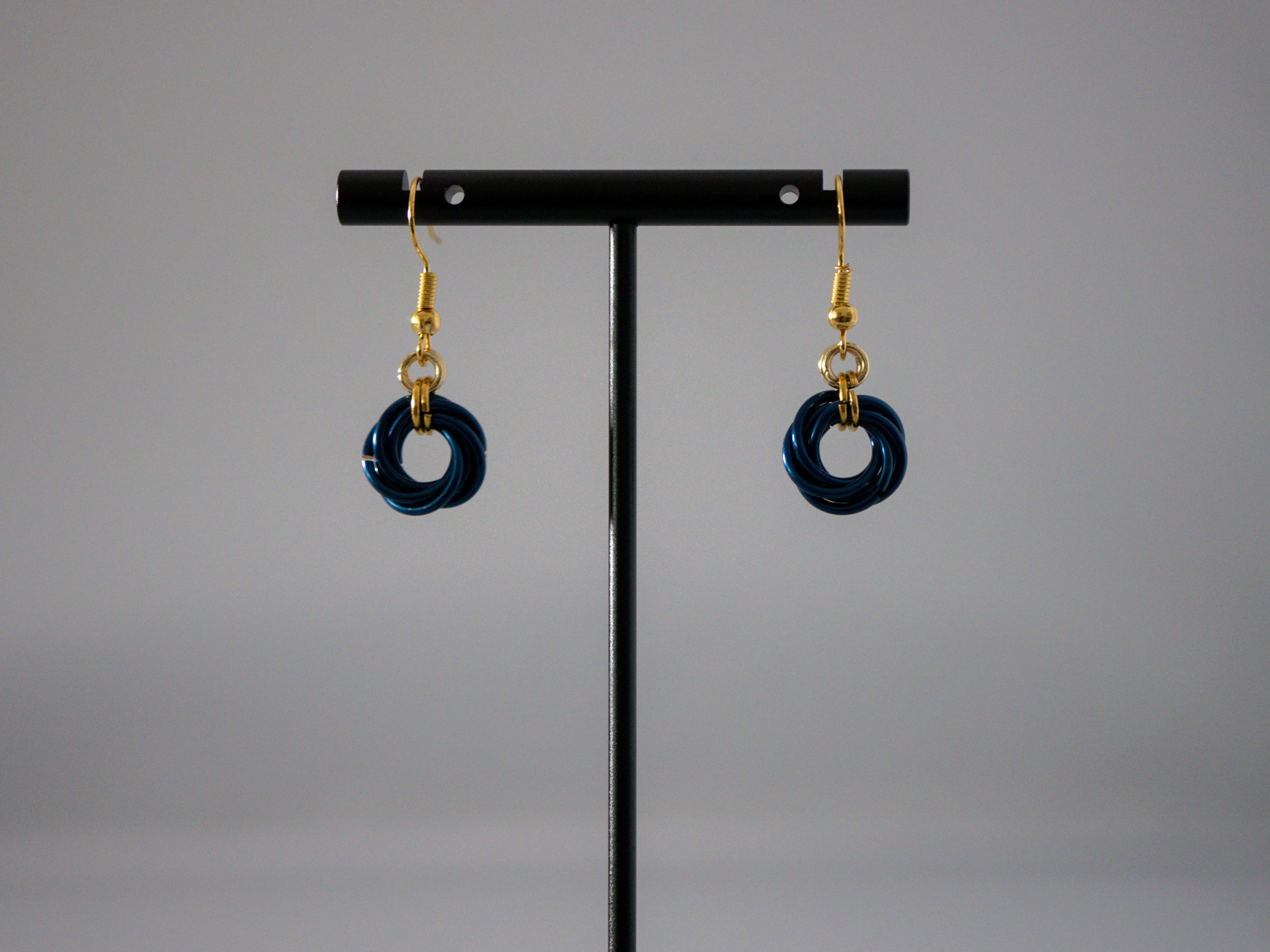 Cobalt Moorish Rose Earrings