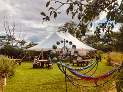 A Rustic Maine Wedding Tent Setting