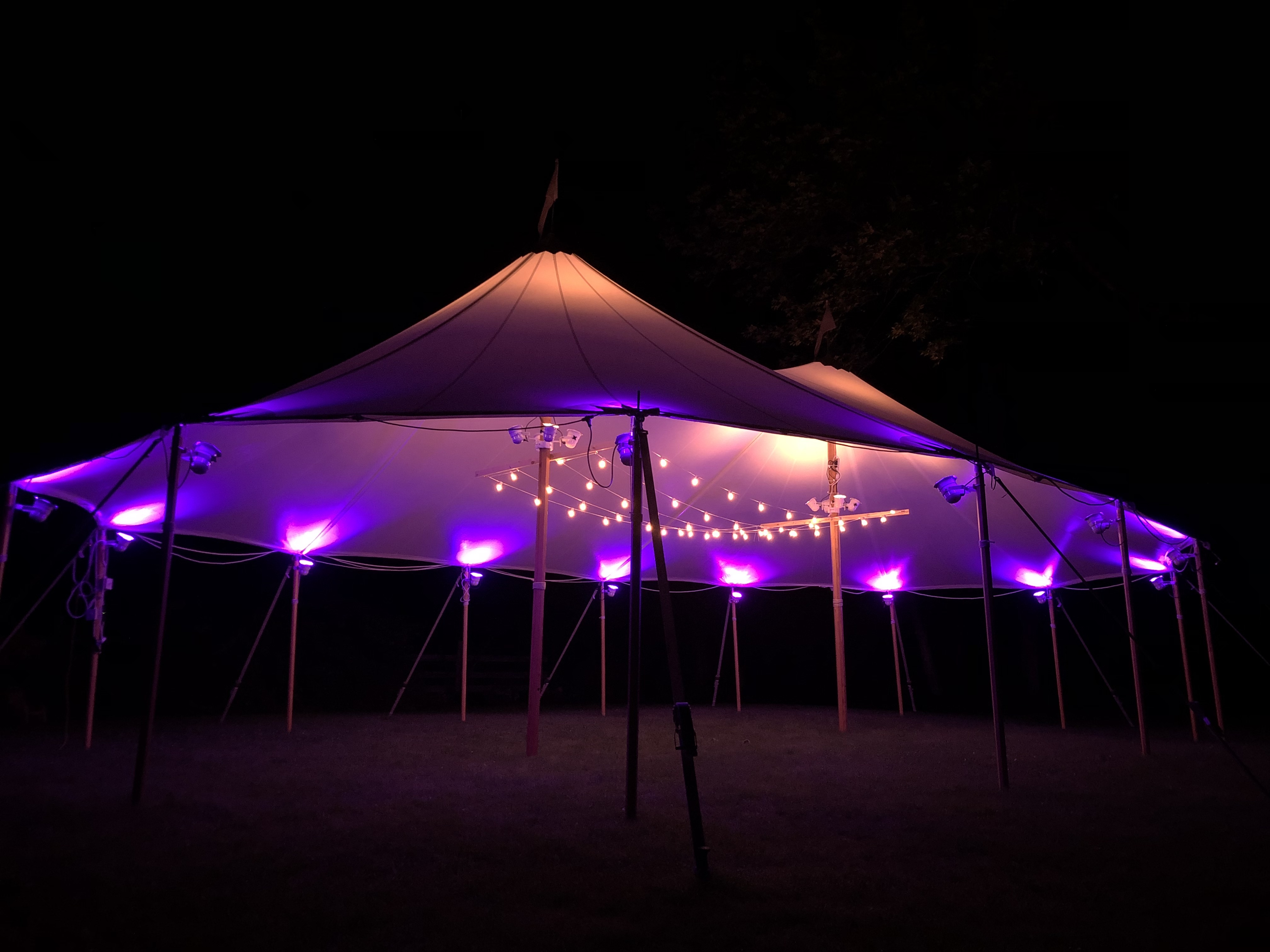 32x50 Tidewater Sailcloth Tent Purple an