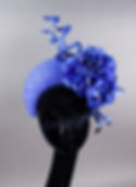 Royal blue halo crown