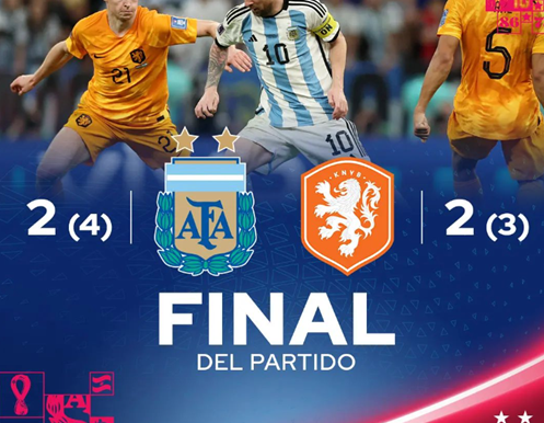 ARGENTINA DERROTA A PAISES BAJOS Y AVANZA A SEMIFINALES DEL MUNDIAL QATAR 2022