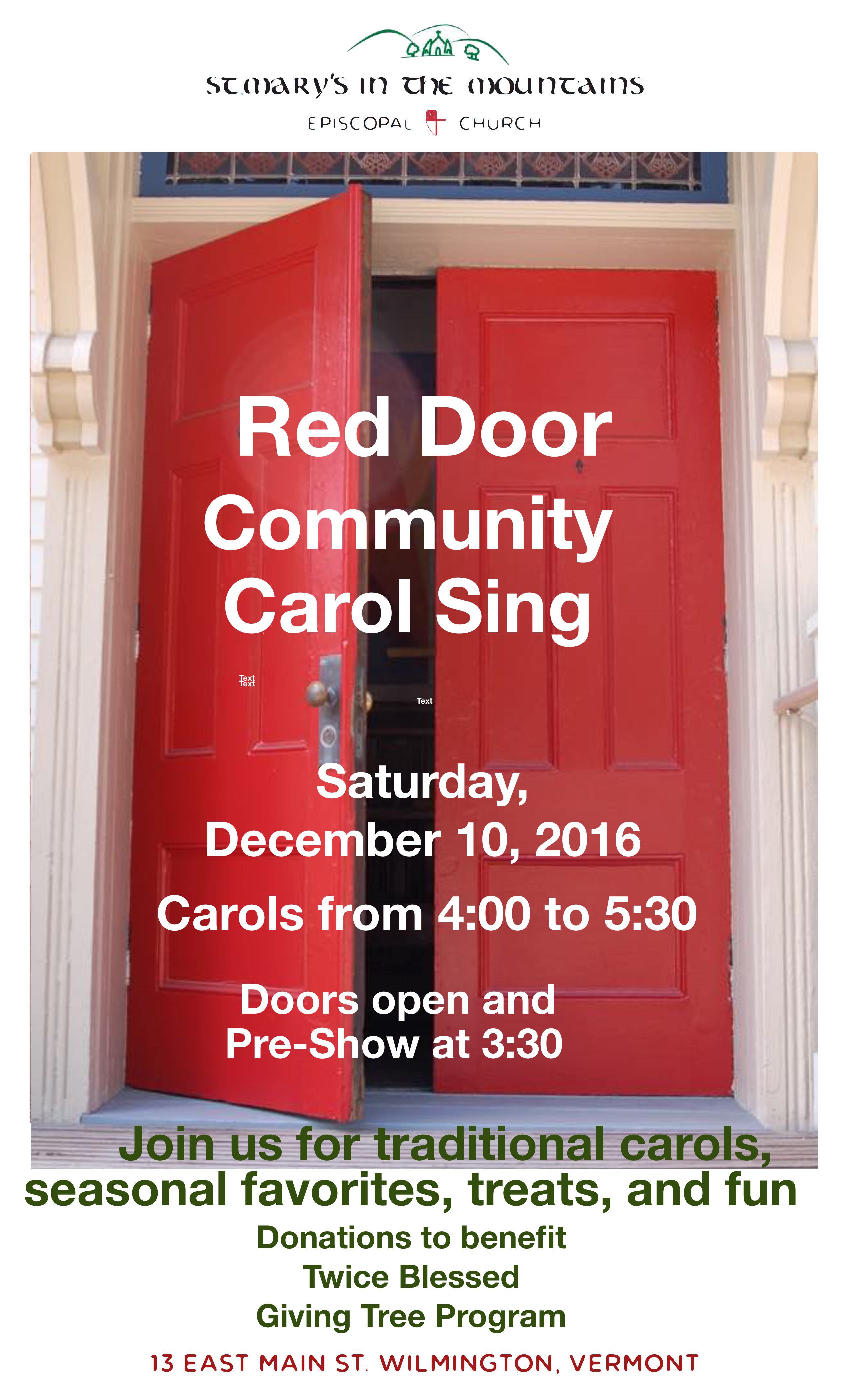 Red Door Concerts Wilmington Vt St Mary S In The Mountains