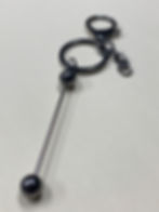 Gun Metal Grey Keychain