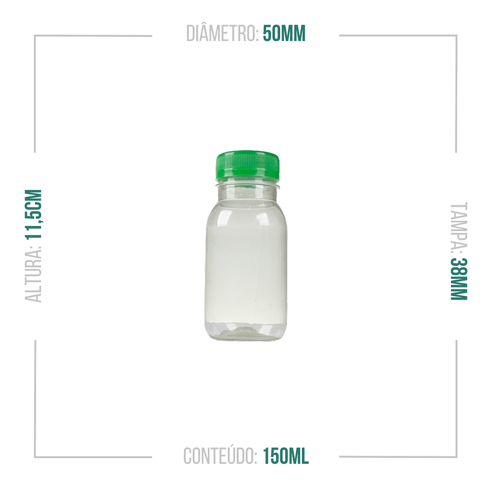 Miniatura: GARRAFA PET 150ML BL REDONDA C/100 UND