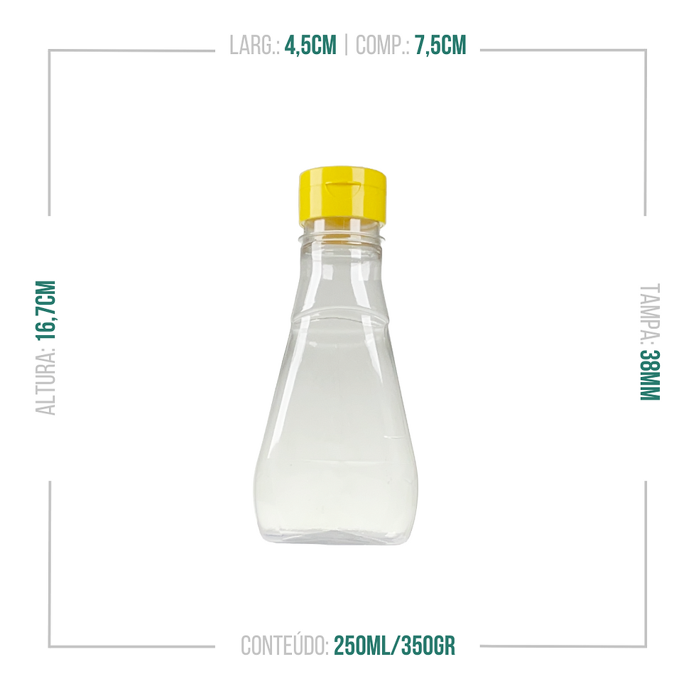 Miniatura: GARRAFA PET 250ML/350GR MEL C/200 UND