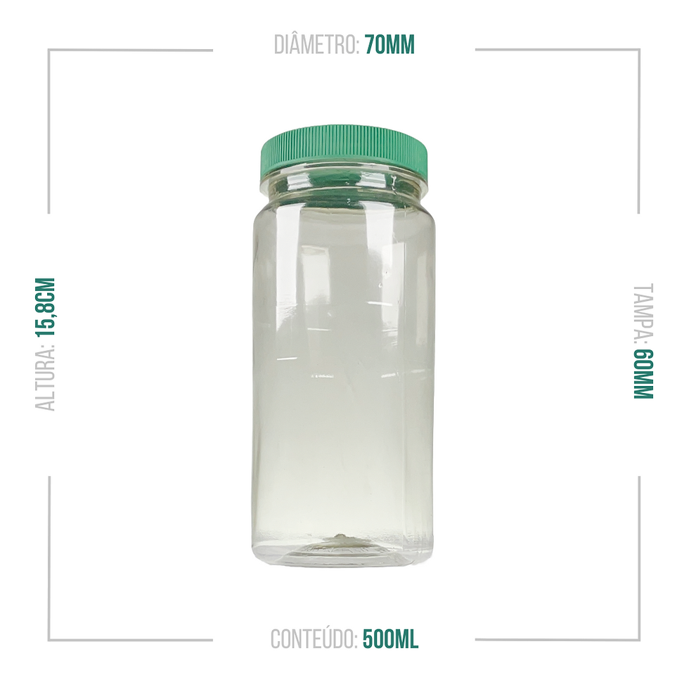 Miniatura: POTE 500ML PCO60 RED. C/100 UND