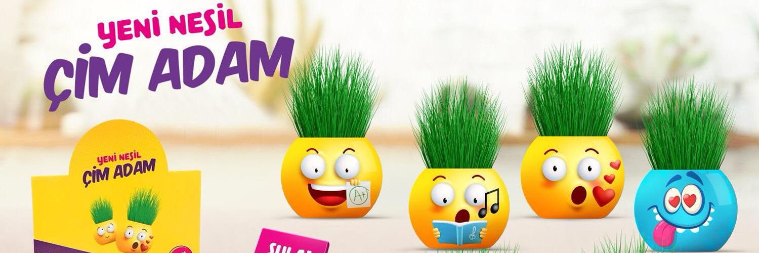 Toptan Emoji Çim Adam 24 Adet