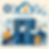 Three people work on servers and laptops under cloud icons and gears. Blue and orange tones dominate, conveying a tech-focused mood.