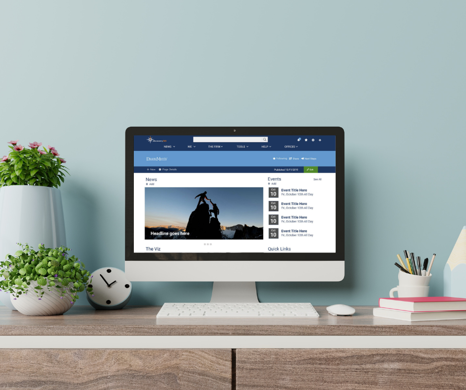 Duane Morris intranet designed by SYNERGY